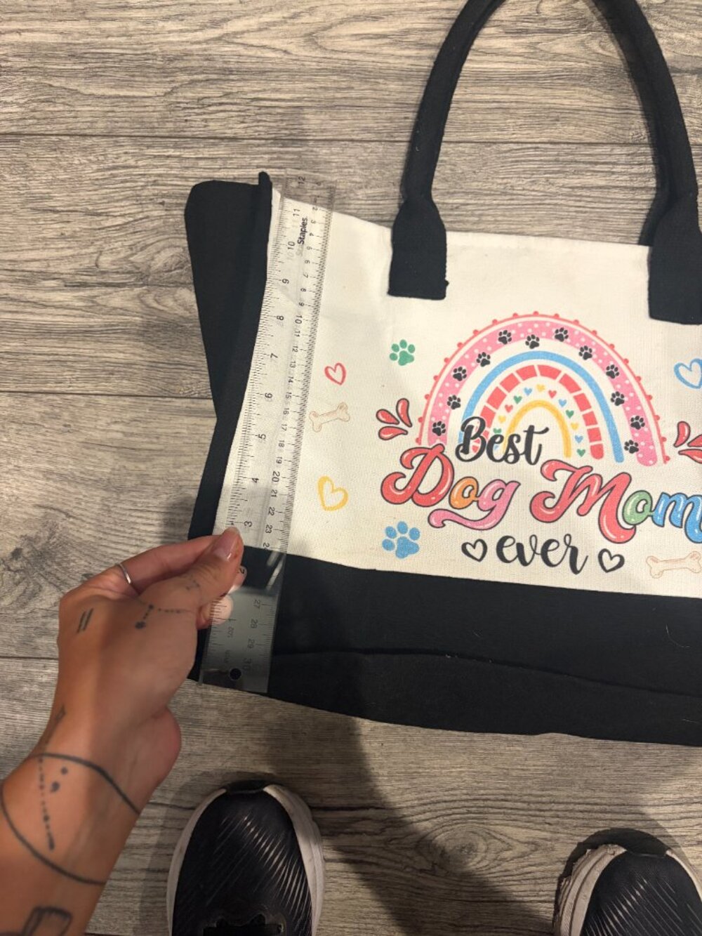 Best Dog Mom Ever Women's Tote Bag - Picture 3 of 6